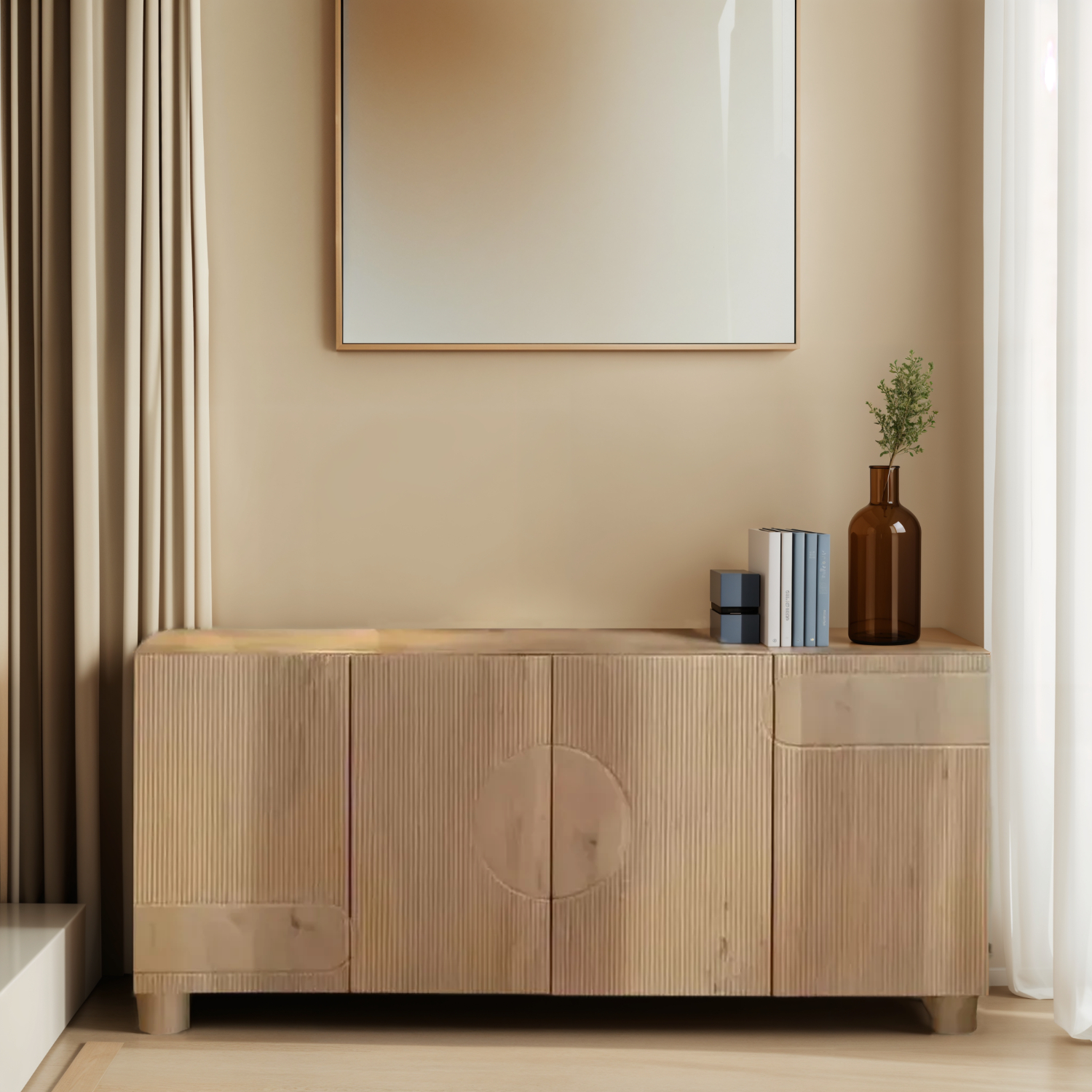 Austin Solid Wooden Extra Large Sideboard - Image 5