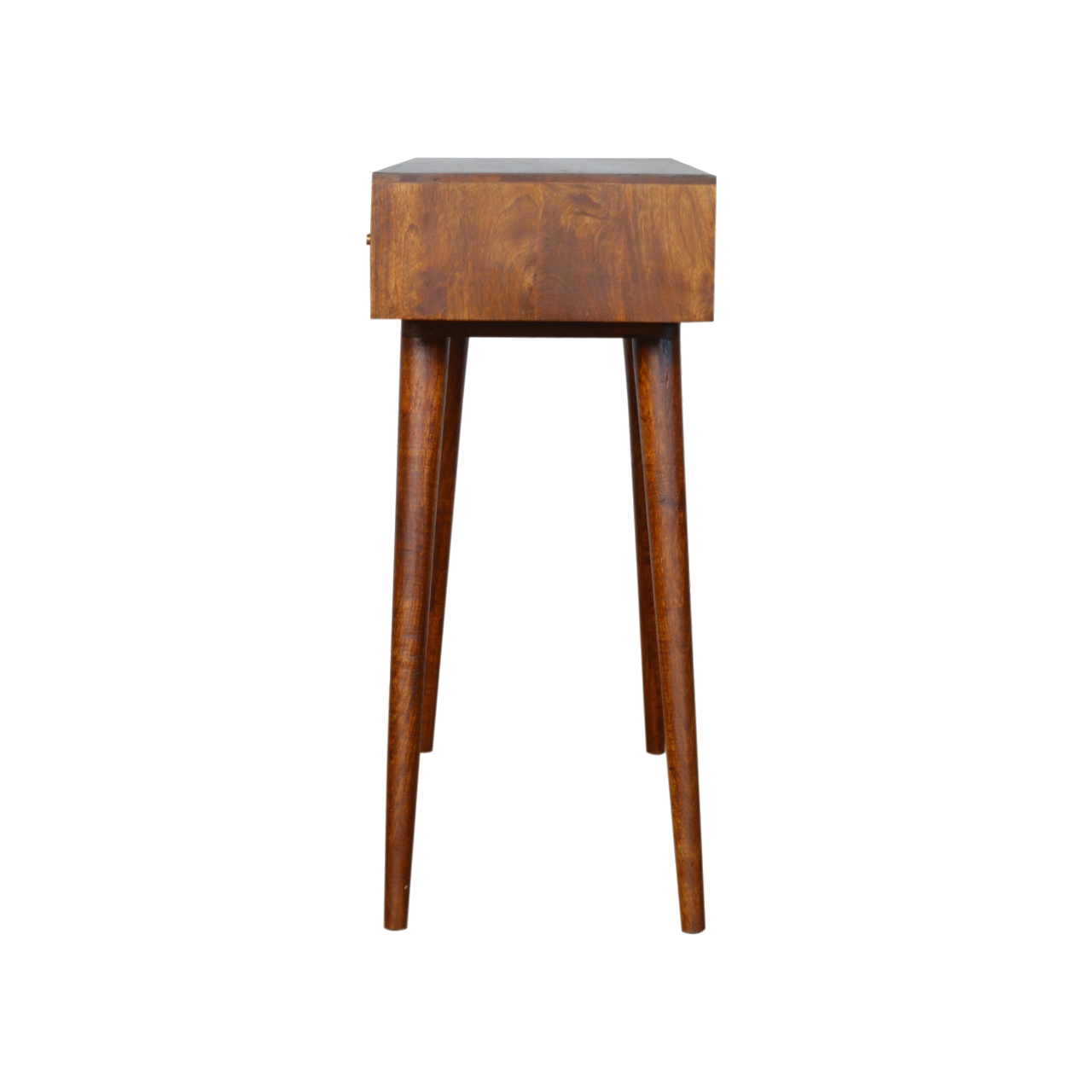 Solid Mango Wood Chestnut Finished 3 Drawer Assorted Console - Image 8