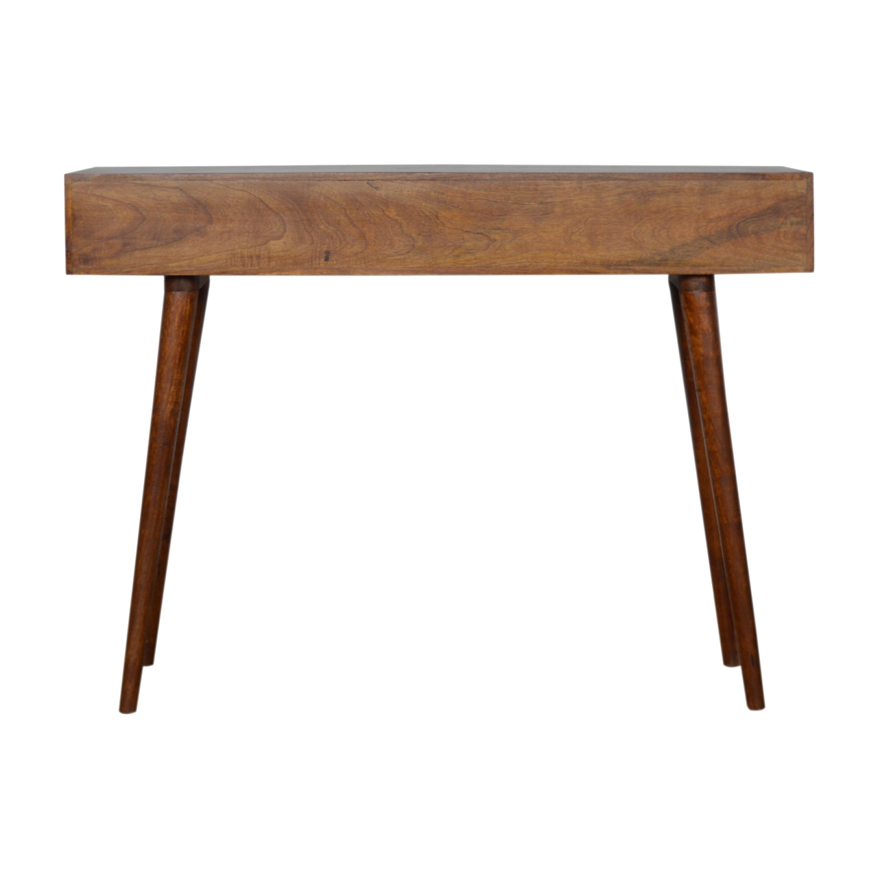 Solid Mango Wood Chestnut Finished 3 Drawer Assorted Console - Image 9