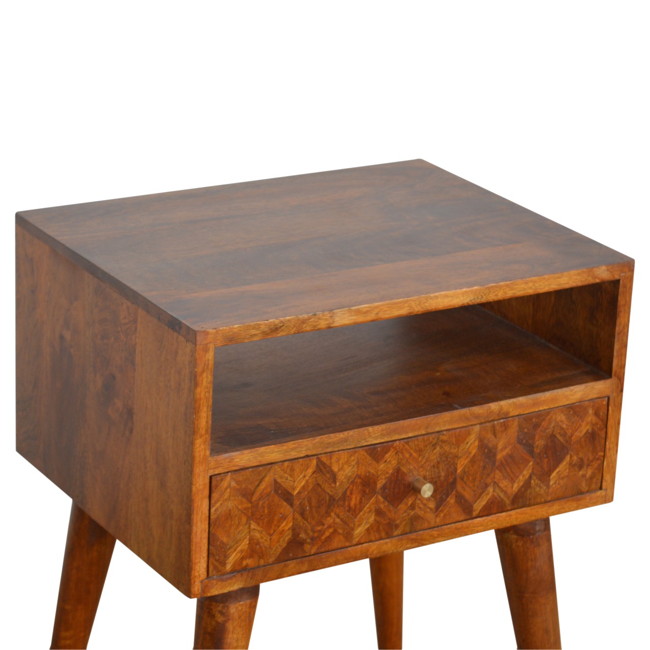 Solid Mango Wood Assorted Open Chestnut Bedside - Image 4