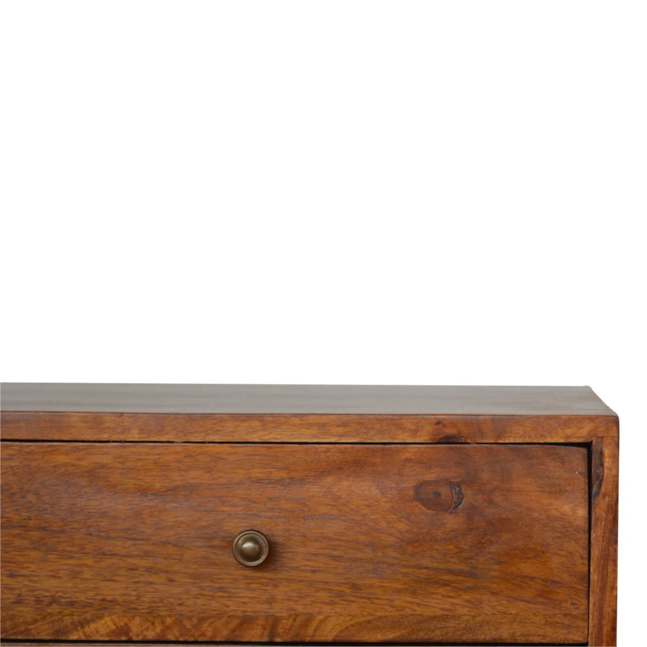 Solid Mango Carved Chestnut Storage Cabinet/Sideboard - Image 6