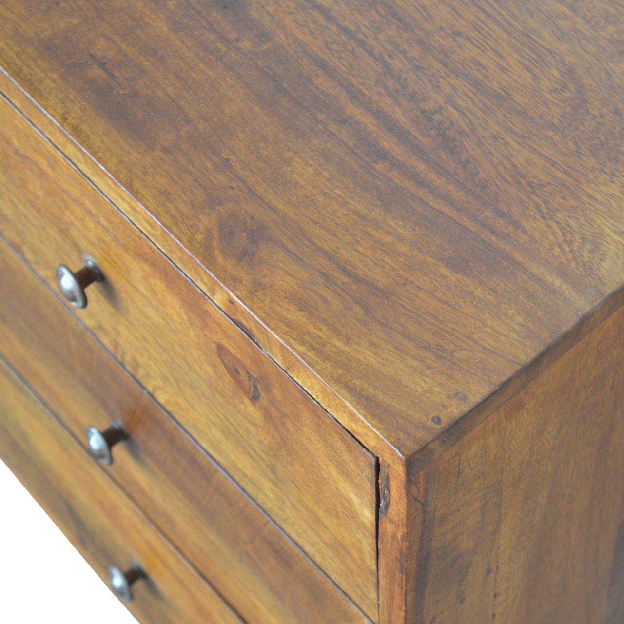 Solid Mango Carved Chestnut Storage Cabinet/Sideboard - Image 5