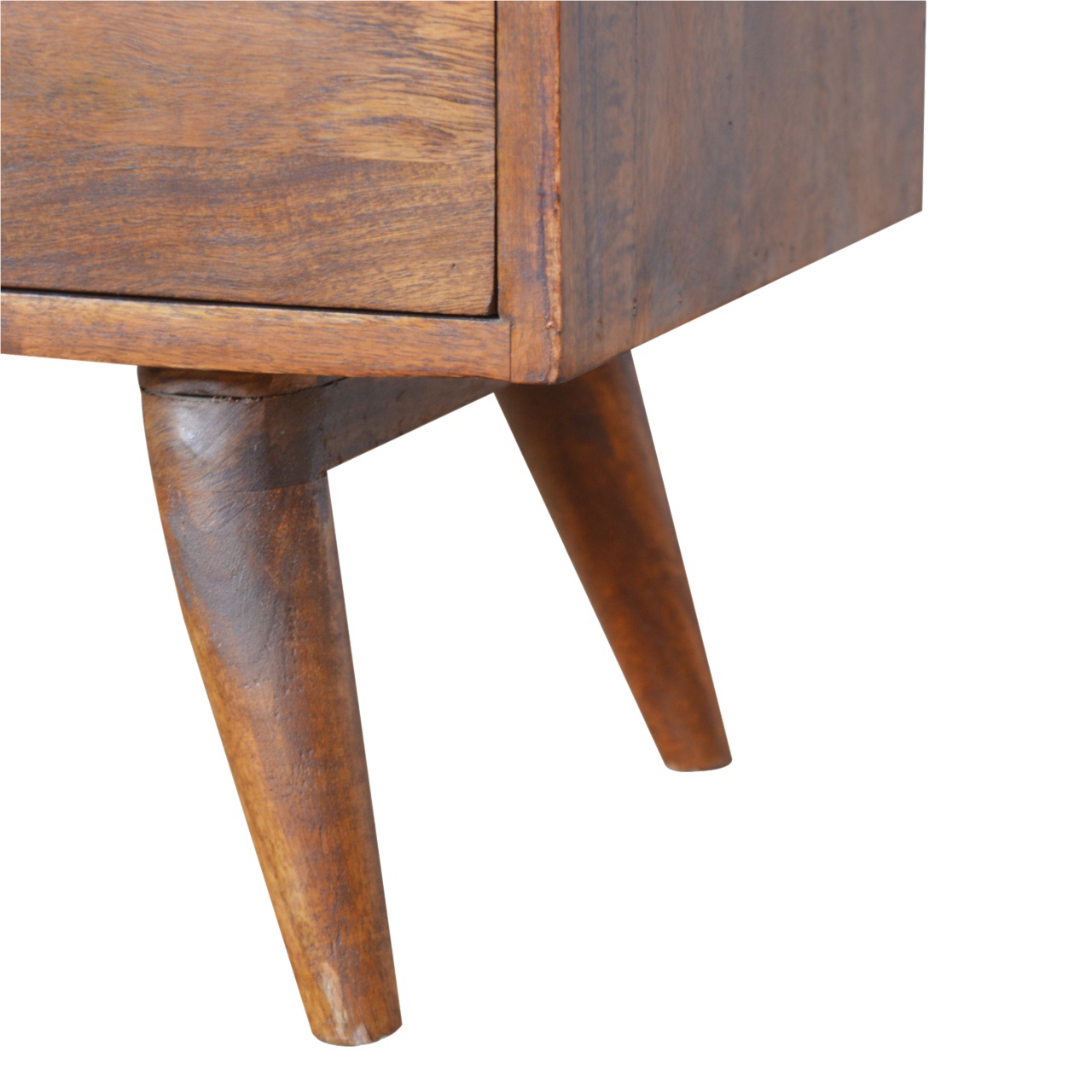 Solid Mango Carved Chestnut Storage Cabinet/Sideboard - Image 3