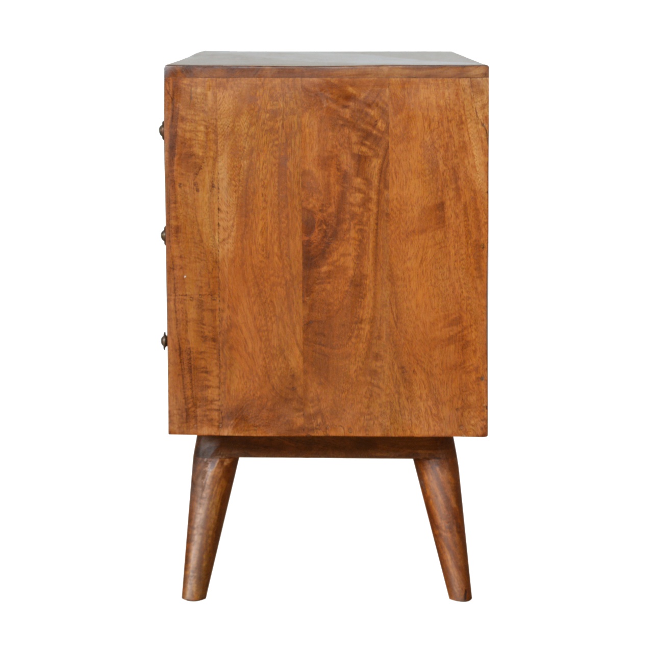 Solid Mango Carved Chestnut Storage Cabinet/Sideboard - Image 2