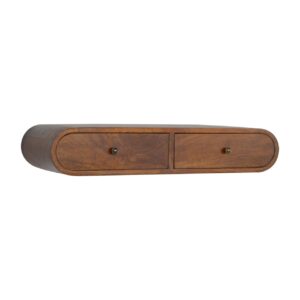 Solid Mango Wood Floating Chestnut London Console