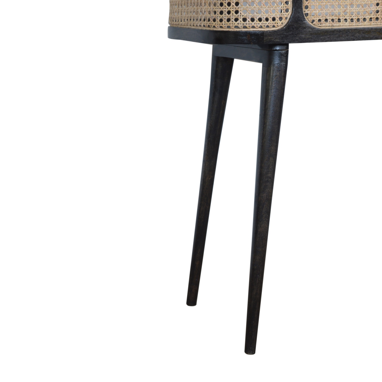 Solid Mango Wood Larissa Carbon Black Tray Table - Image 8
