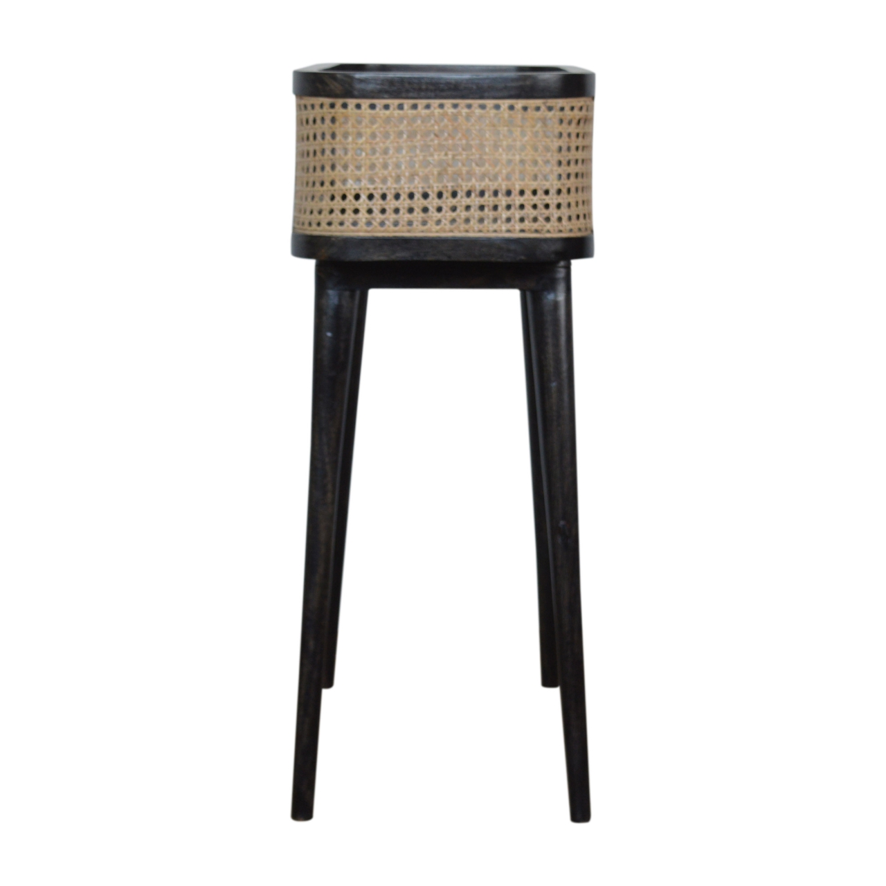 Solid Mango Wood Larissa Carbon Black Tray Table - Image 9