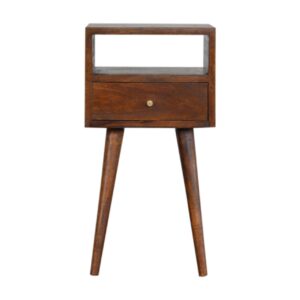Mango Wood Mini Chestnut Bedside