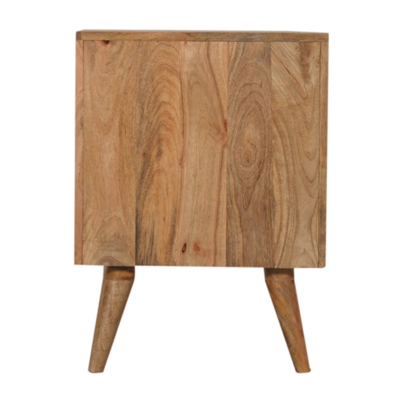 Solid Mango Wood Prima 2 Drawer Bedside - Image 6