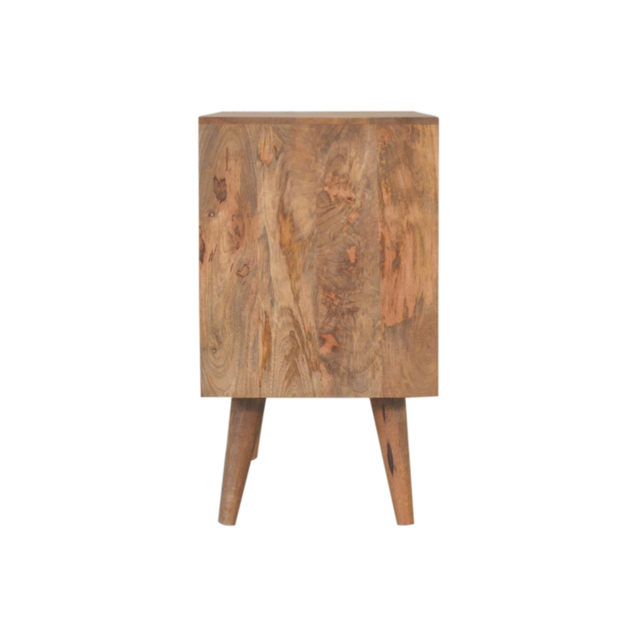 Solid Mango Wood Acadia Teal Cabinet with Drawers - Image 8