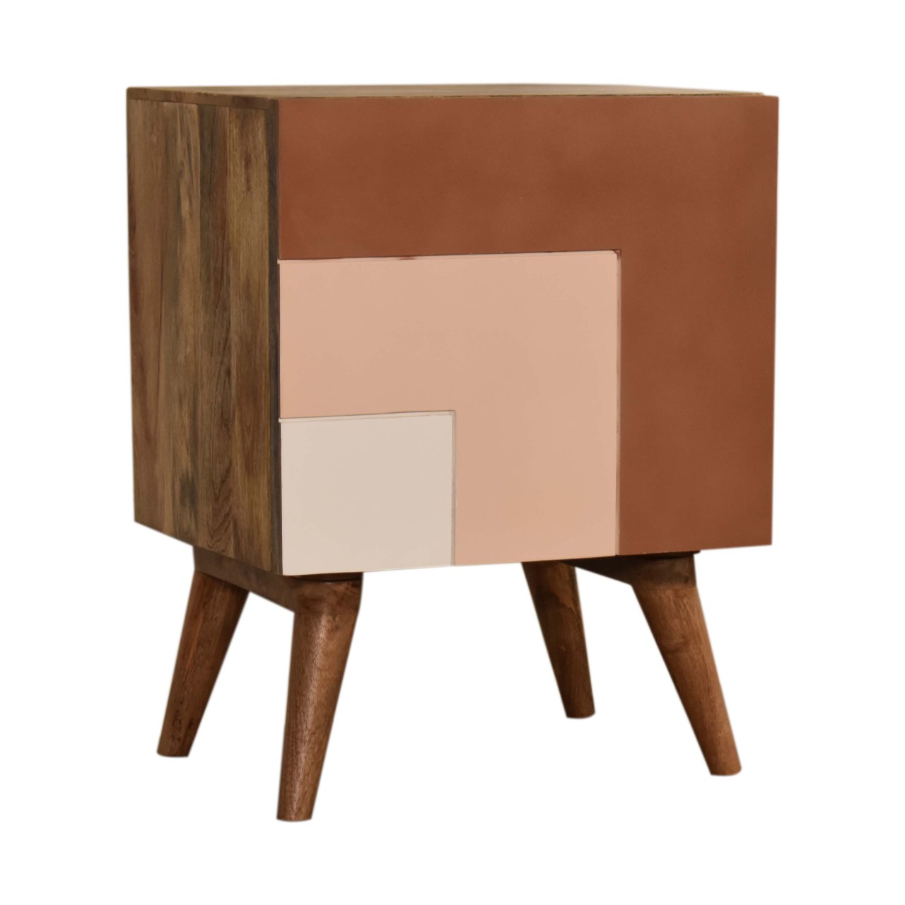 Solid Mango Wood Quebec Brown Bedside - Image 3