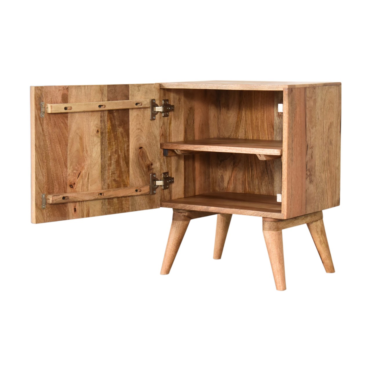 Solid Mango Wood Quebec Brown Bedside - Image 7