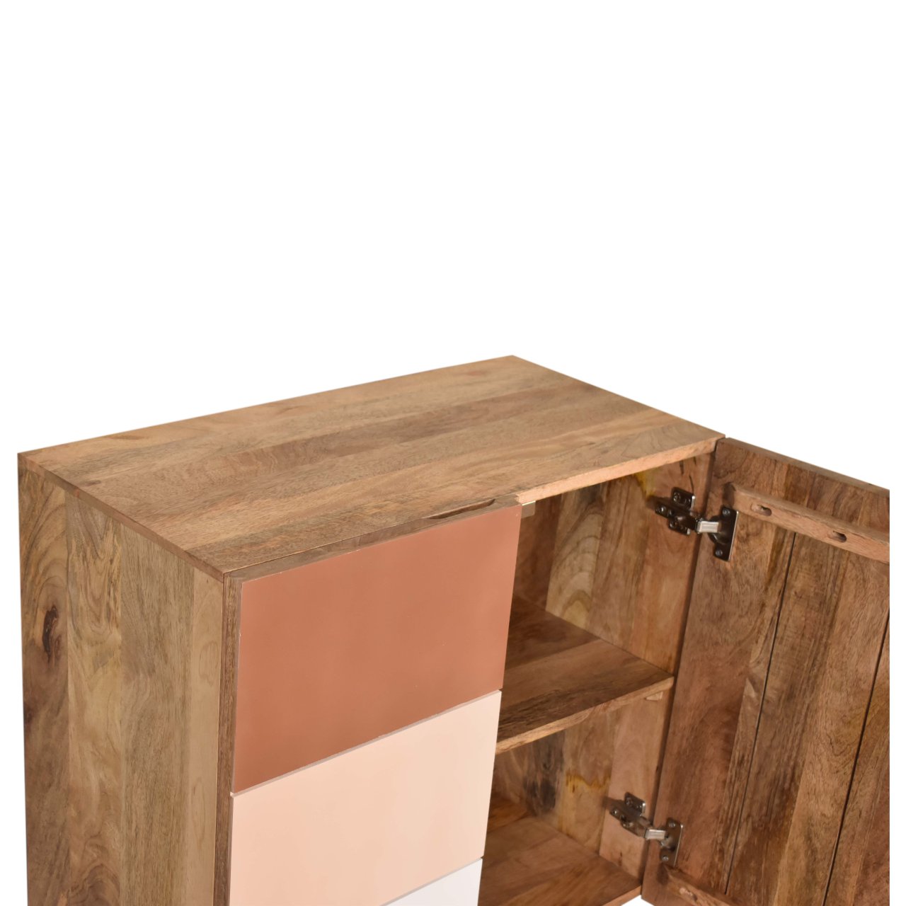 Solid Mango Wood Quebec Brown Cabinet - Image 5