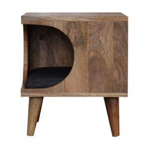 Solid Mango Wood Nordic Cut-out Pet Bed