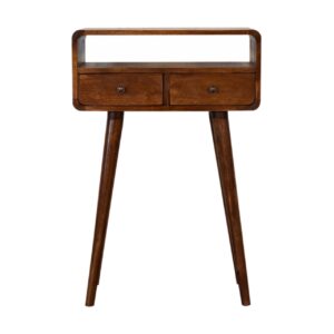 Solid Mango Wood Mini Chestnut Console Table