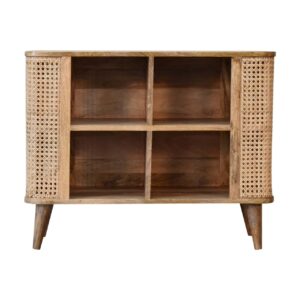 Solid Mango Wood Larissa Open Double Cabinet