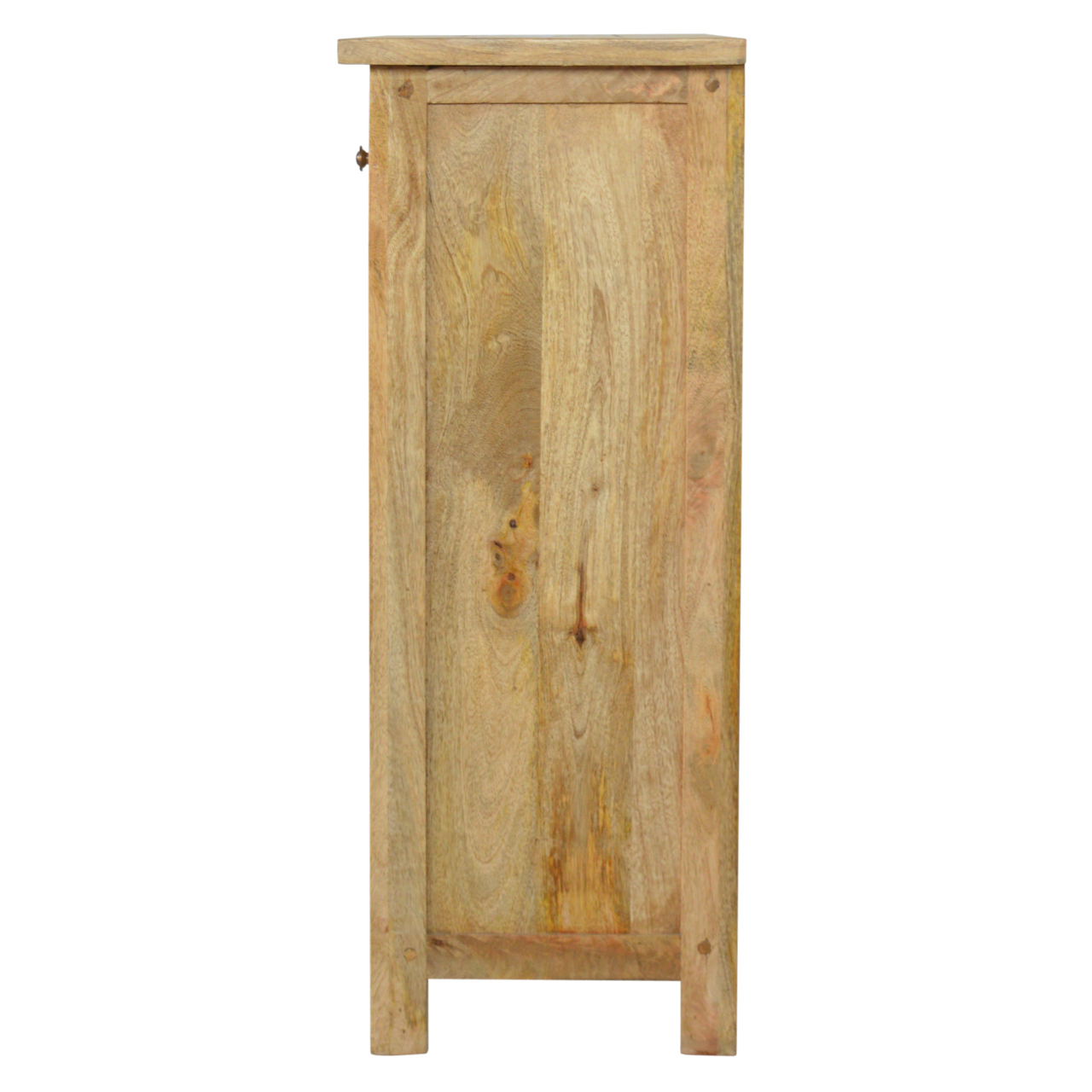 Solid Mango Wood Country Style Low Bookcase - Image 8