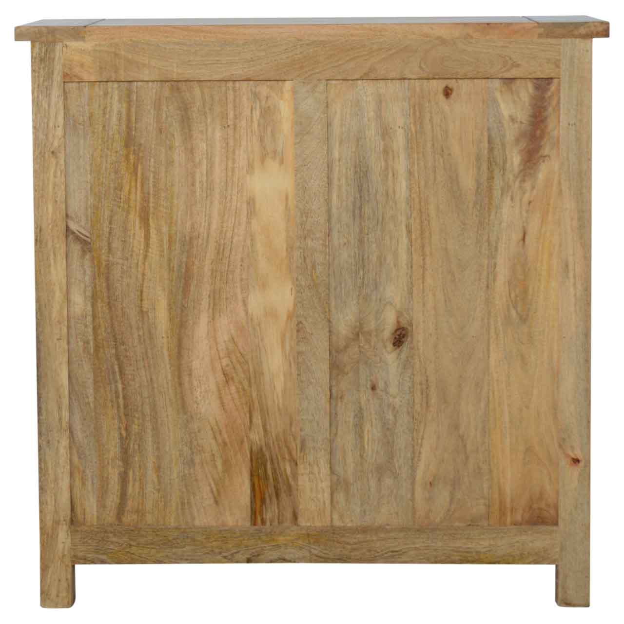 Solid Mango Wood Country Style Low Bookcase - Image 6