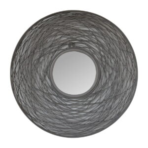 Solid Mango Wood Round Nested Mirror