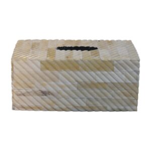 Solid Mango Wood Bone Inlay Tissue Box