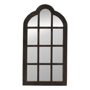 Solid Mango Wood Solid N1 Sun Bleach Finished Mango Wood Arch Mirror