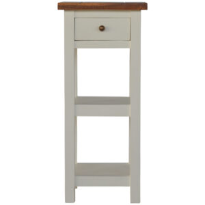 Solid Mango Wood Country Two Tone Telephone Table