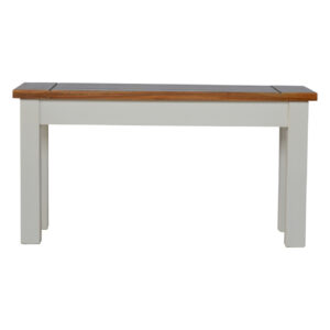 Solid Mango Wood Country 2 Tone Hallway Bench
