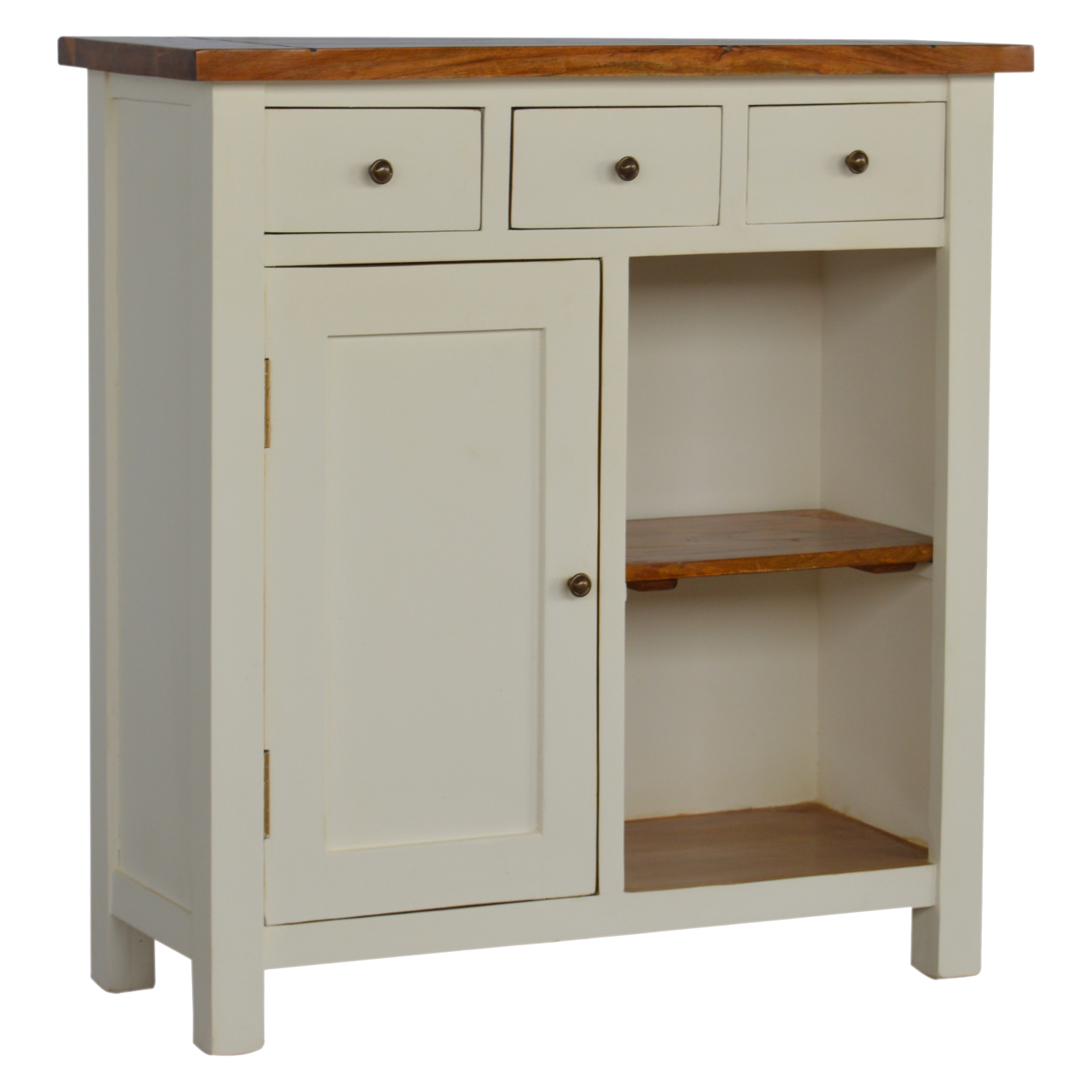 Solid Mango Wood 2 Tone Kitchen Unit - Image 9