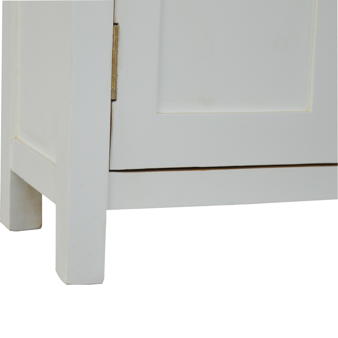 Solid Mango Wood Chestnut Finished Top 2 Drawers 2 Doors Country Two Tone Kitchen Cabinet - Image 8