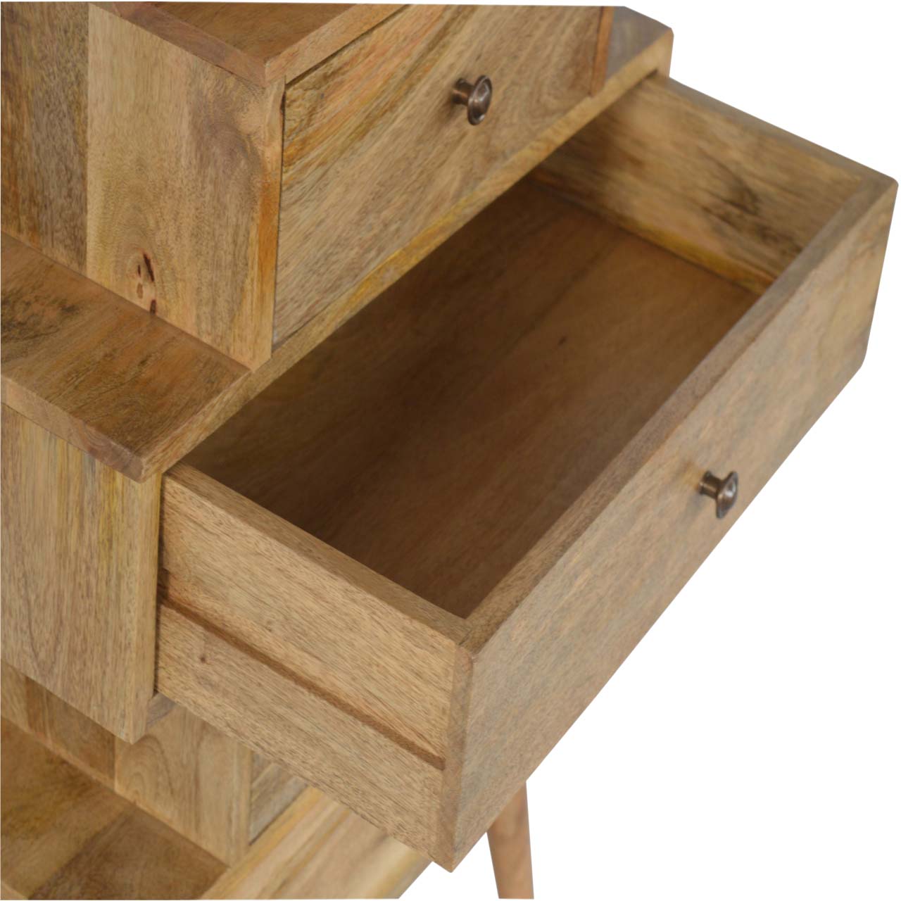 Solid Mango Wood Solid Wood Tower Chest Cabinet - Image 4