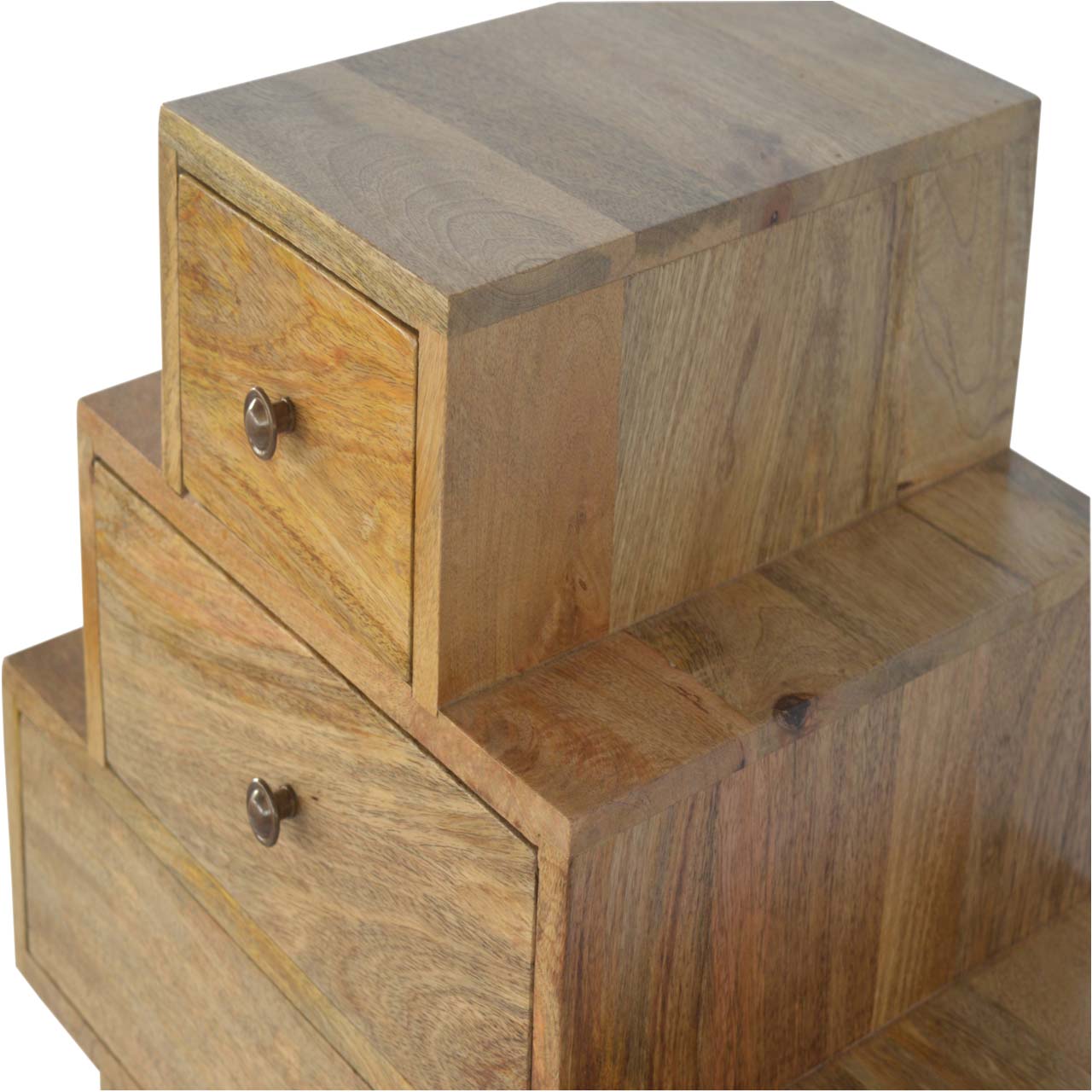 Solid Mango Wood Solid Wood Tower Chest Cabinet - Image 5