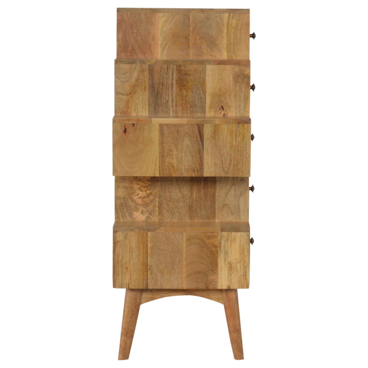 Solid Mango Wood Solid Wood Tower Chest Cabinet - Image 6