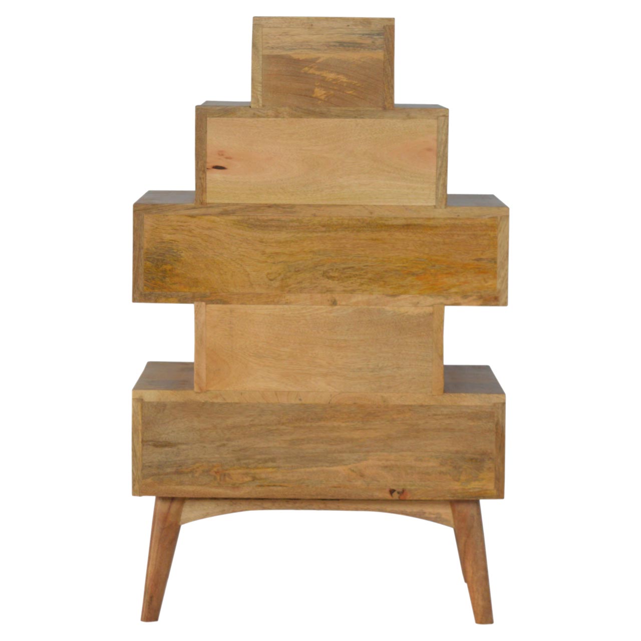Solid Mango Wood Solid Wood Tower Chest Cabinet - Image 7
