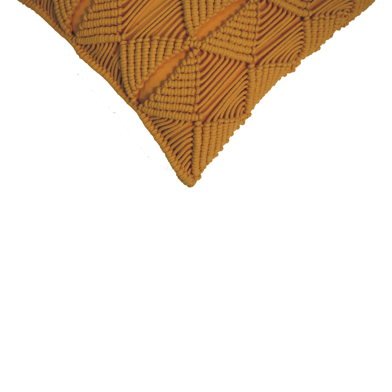 Solid Mango Wood Esmi Cushion Set of 2 - Mustard - Image 5