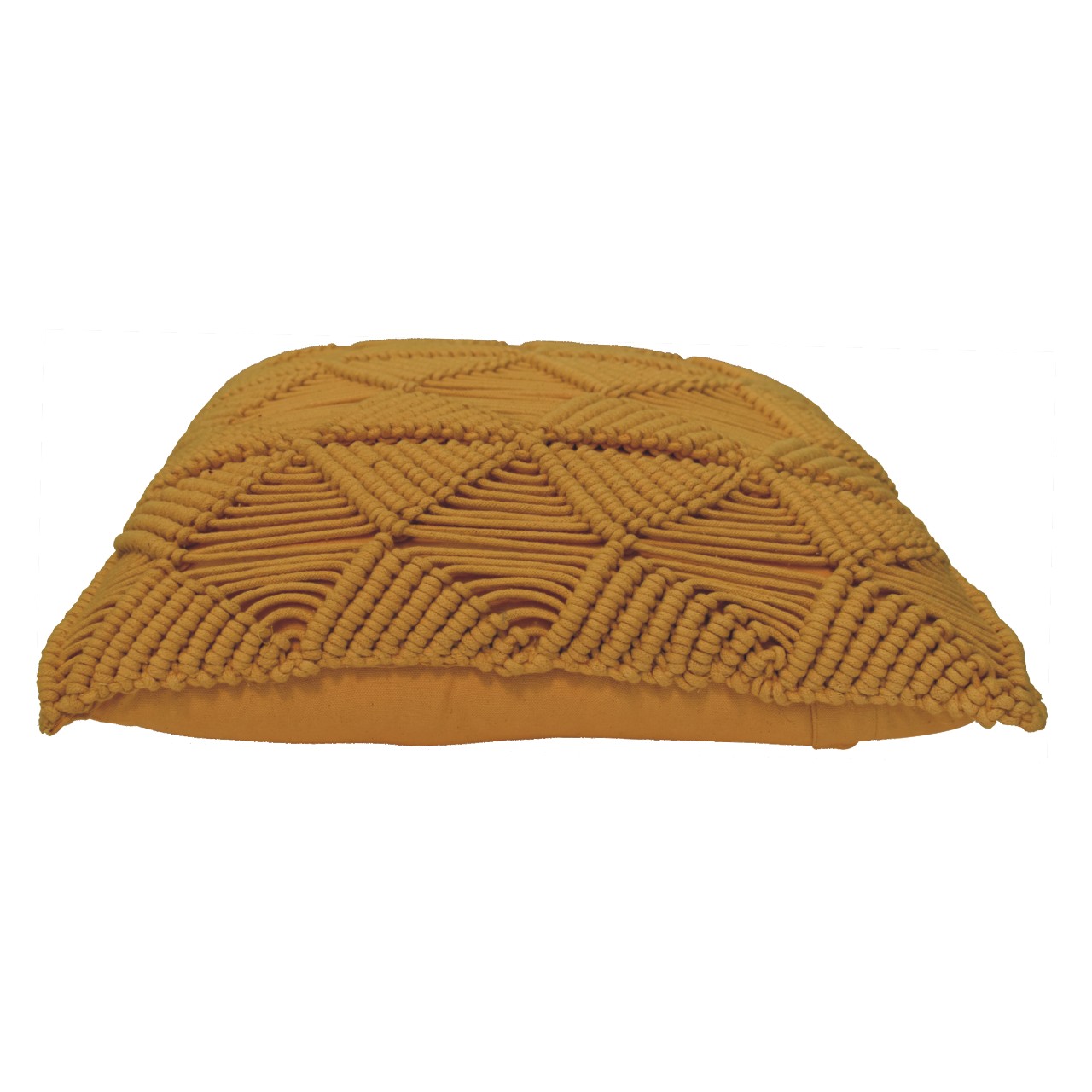 Solid Mango Wood Esmi Cushion Set of 2 - Mustard - Image 6