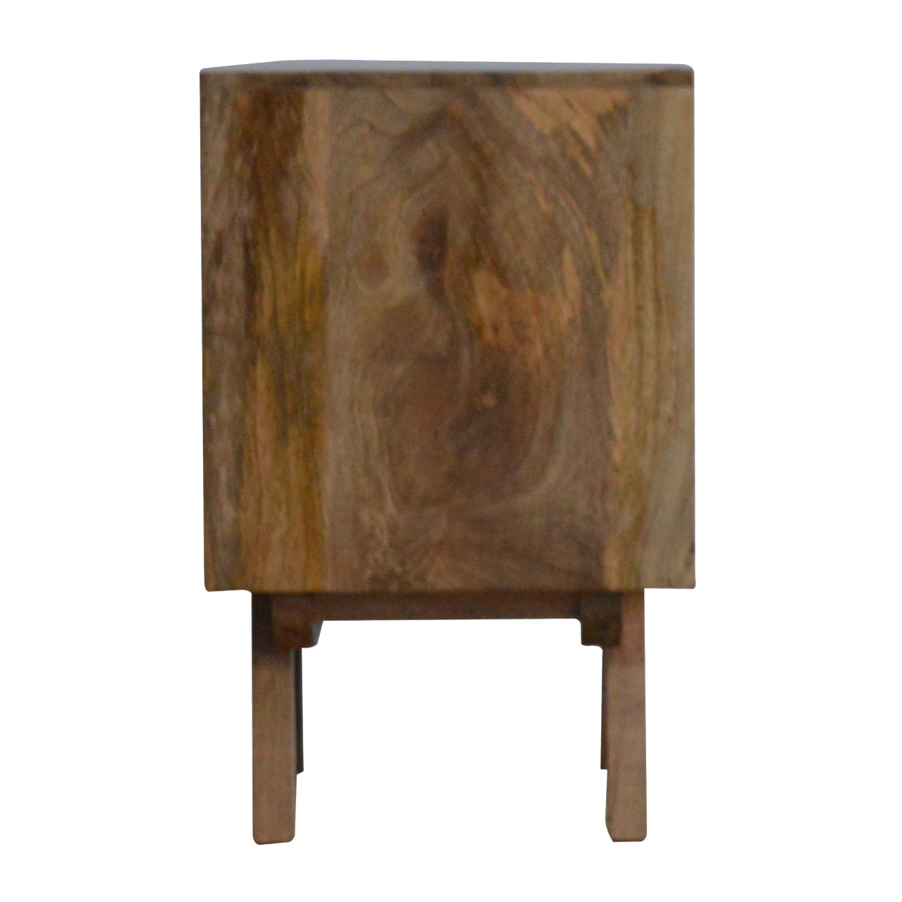 Solid Mango Wood Two Tone Hand Painted Bedside - Image 8