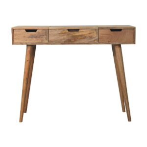 Solid Mango Wood Oak Finish Dressing Table