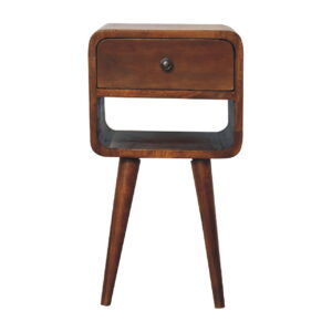 Mango Wood Mini Chestnut Curve Lower Bedside
