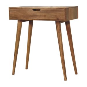 Solid Mango Wood Mini Oak Finish Dressing Table