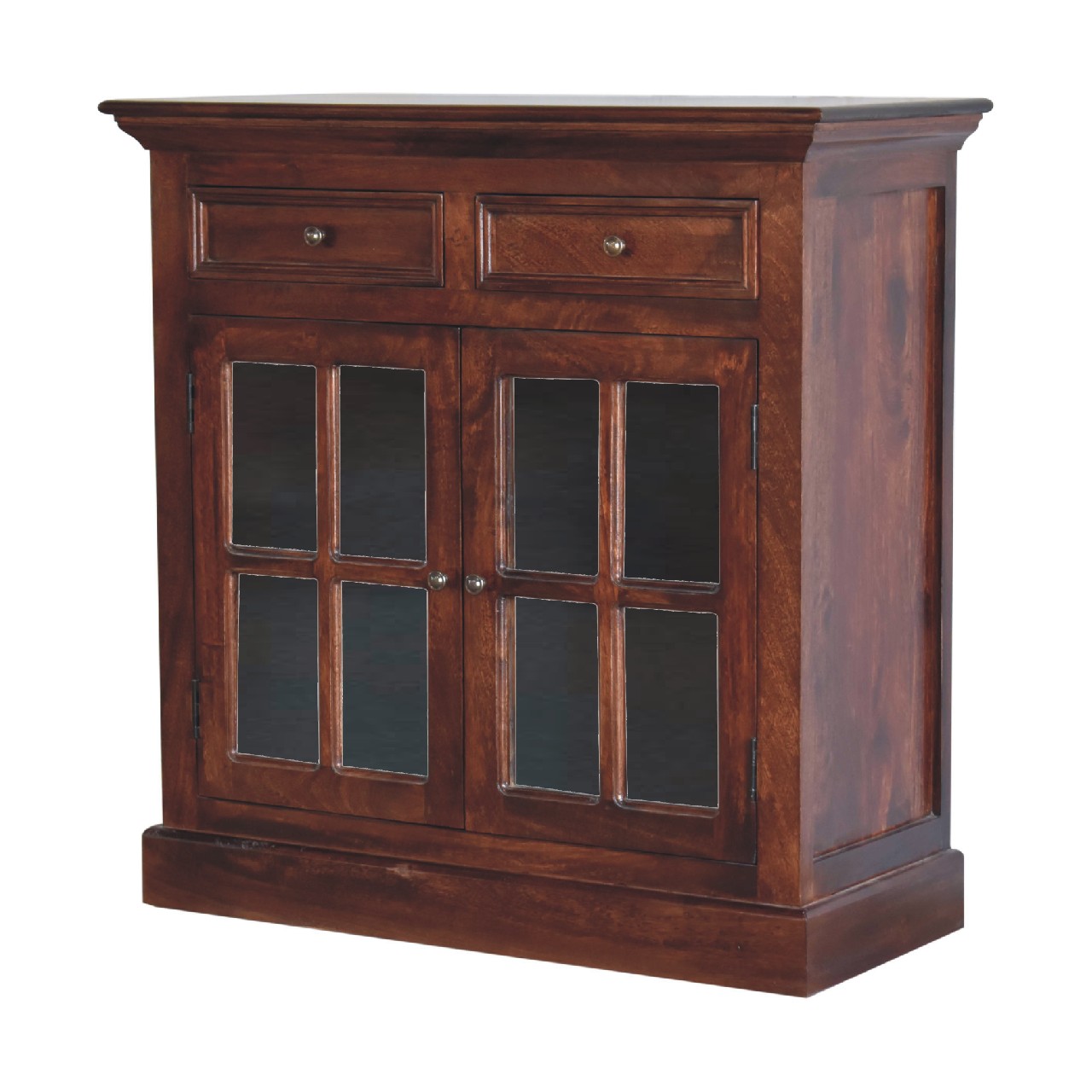 Solid Mango Wood Cherry Glazed Cabinet - Image 2