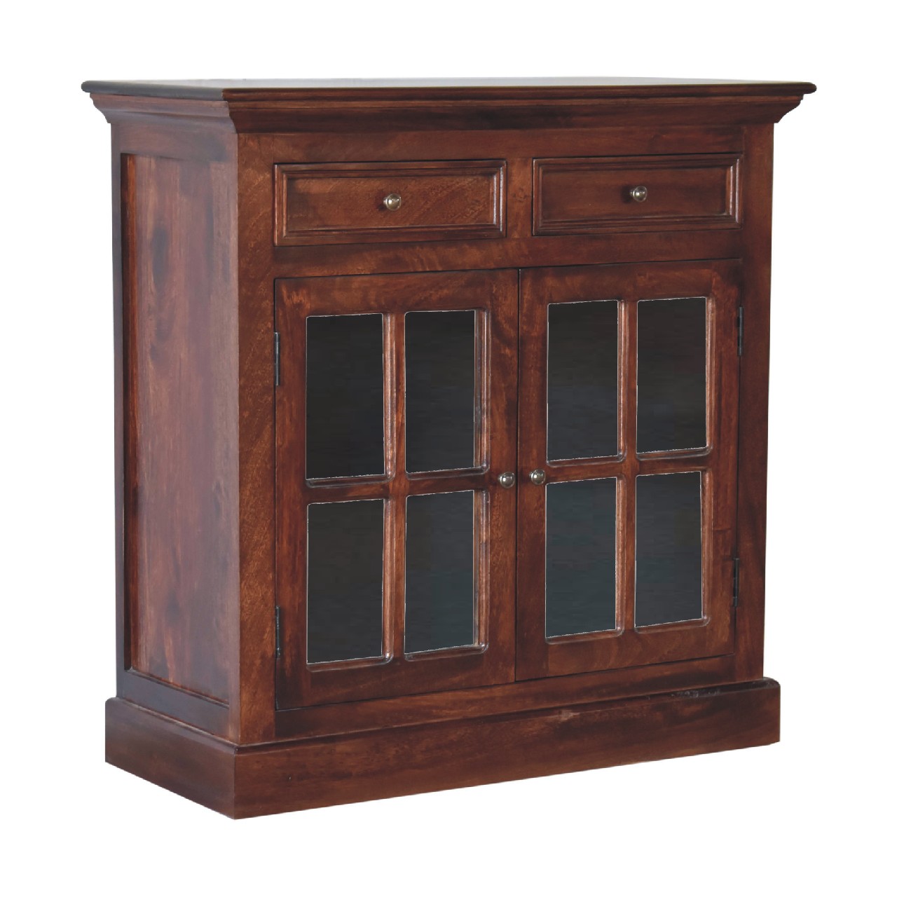 Solid Mango Wood Cherry Glazed Cabinet - Image 3