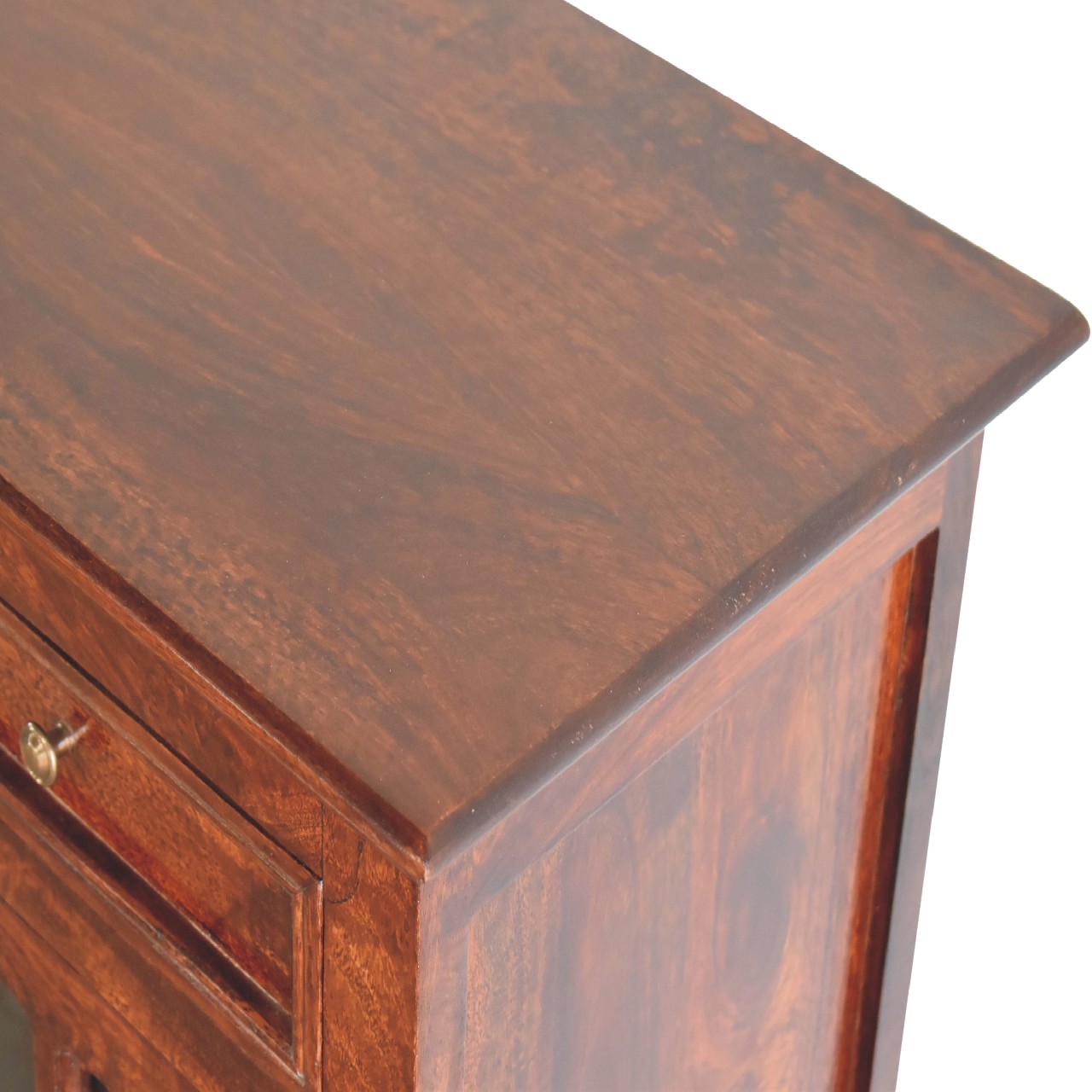 Solid Mango Wood Cherry Glazed Cabinet - Image 6
