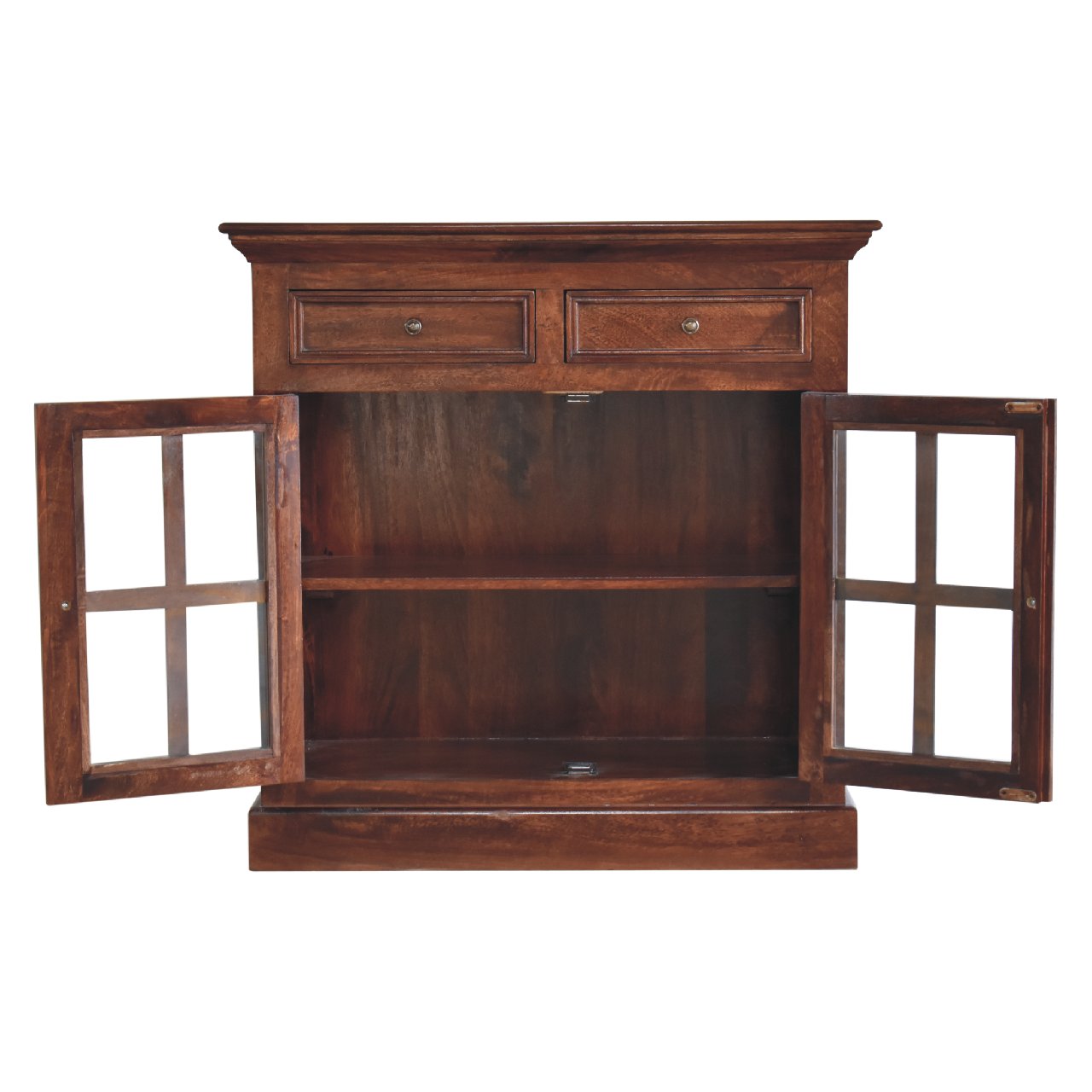 Solid Mango Wood Cherry Glazed Cabinet - Image 8