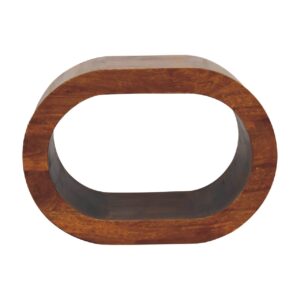 Solid Mango Chestnut Finished Wall Mounted Amaya Bedside