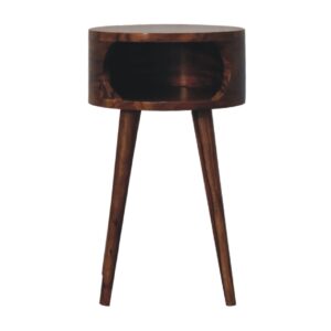 Solid Mango Wood Alina Open Honey Bedside