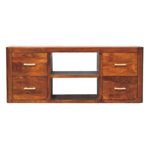 Solid Mango Wood Luca Media Unit