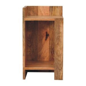 Solid Mango Wood Oak finish Box Bedside