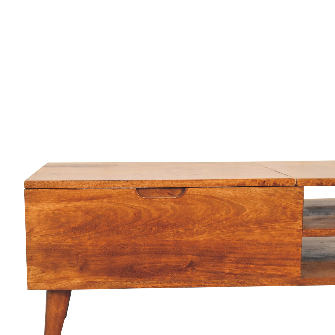 Solid Mango Wood Chestnut Finished Media Unit - Image 4