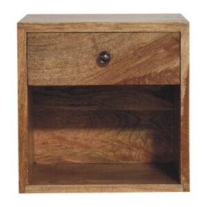 Solid Mango Wood Mango Wood Floating Mini Classic Bedside
