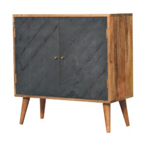 Solid Mango Wood Solid Mango Wood Mango Wood with Slate Doors Slade Cabinet